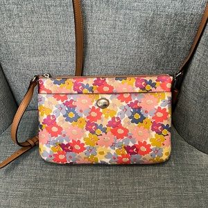 Floral coach crossbody